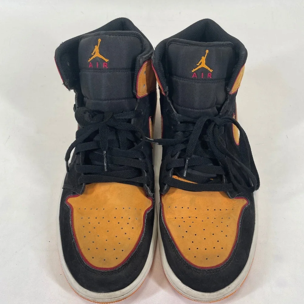 Nike Air Jordan 1 Mid SE Black Orange FJ4923-008 Mens 11.5